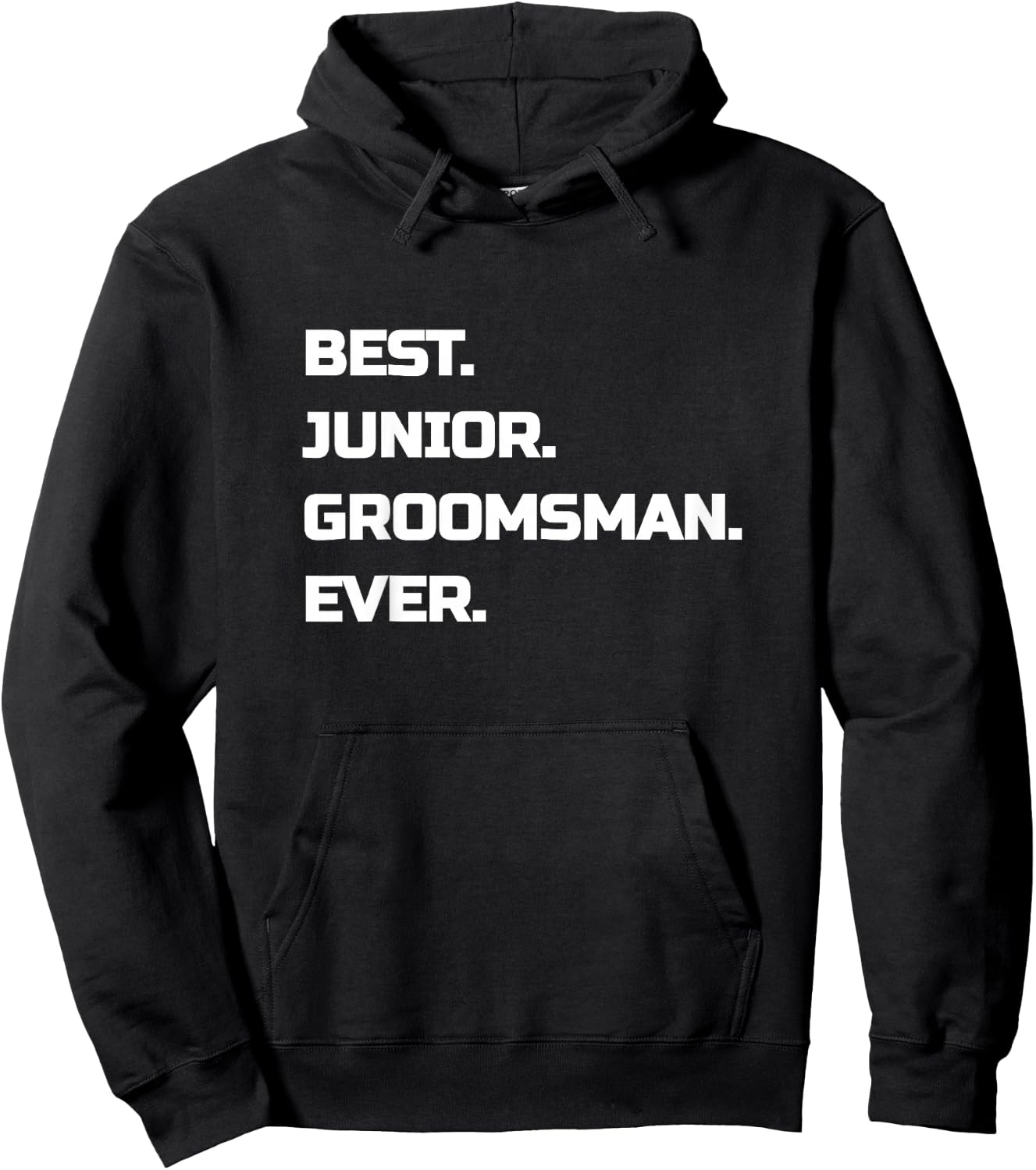 Best Junior Groomsman Kids Boys Hoodie - Hoodie | Black