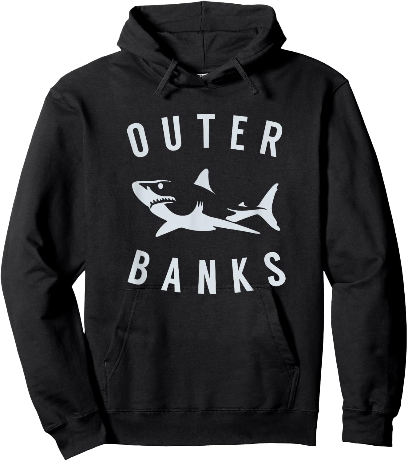 Outer Banks NC T Shirt OBX Shark Souvenirs North Carolina Hoodie - Hoodie | Black