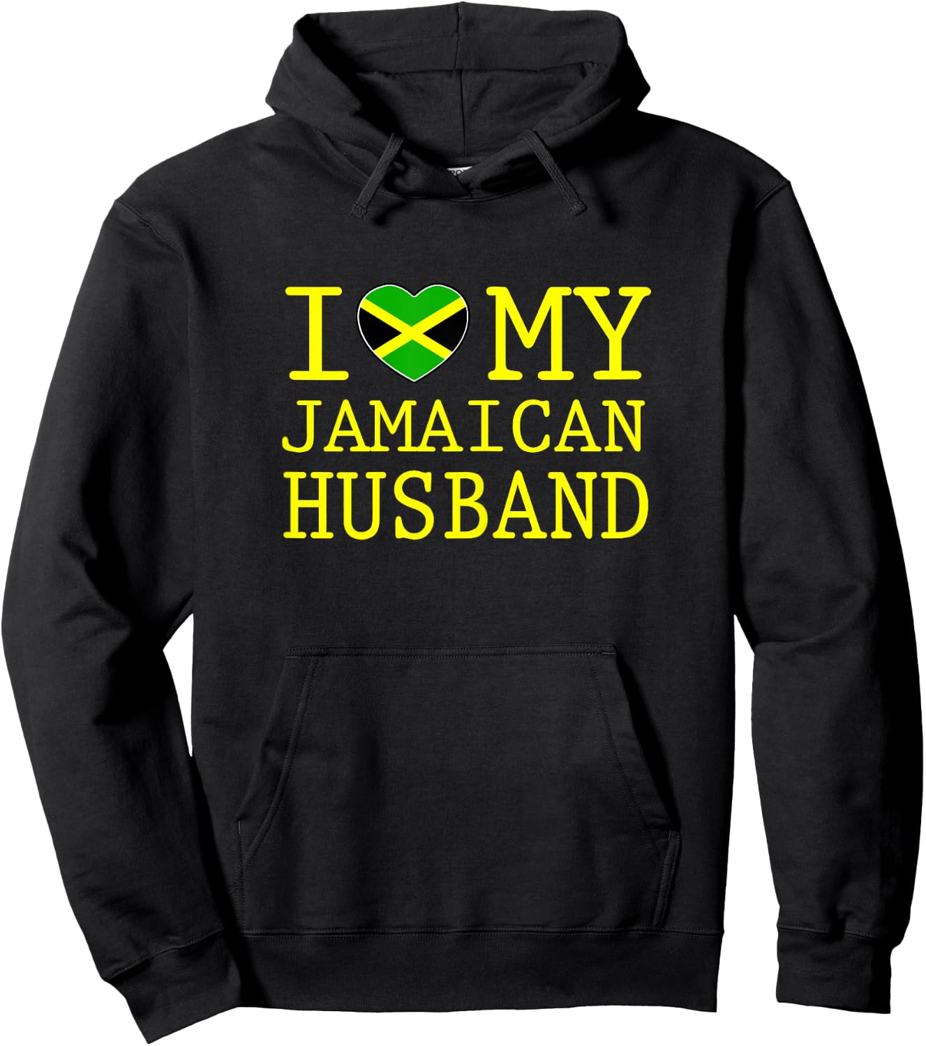 I love my Jamaican Husband Hoodie - Hoodie | Black