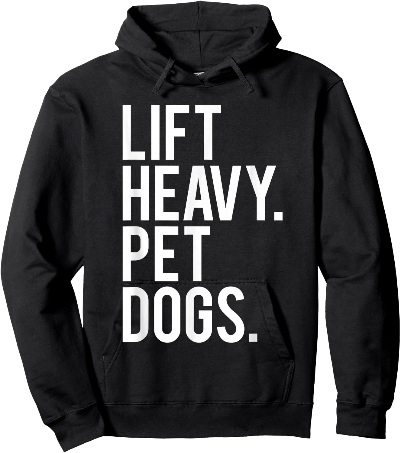 Lift Heavy Pet Dogs Funny Gym Workout Gift Weight Lifter Hoodie - Hoodie | Black