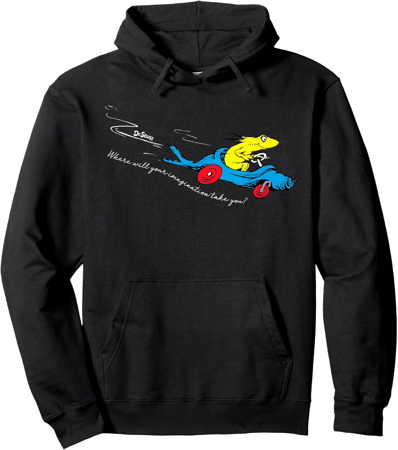 Dr. Seuss Imagination Takes You Hoodie - Hoodie | Black