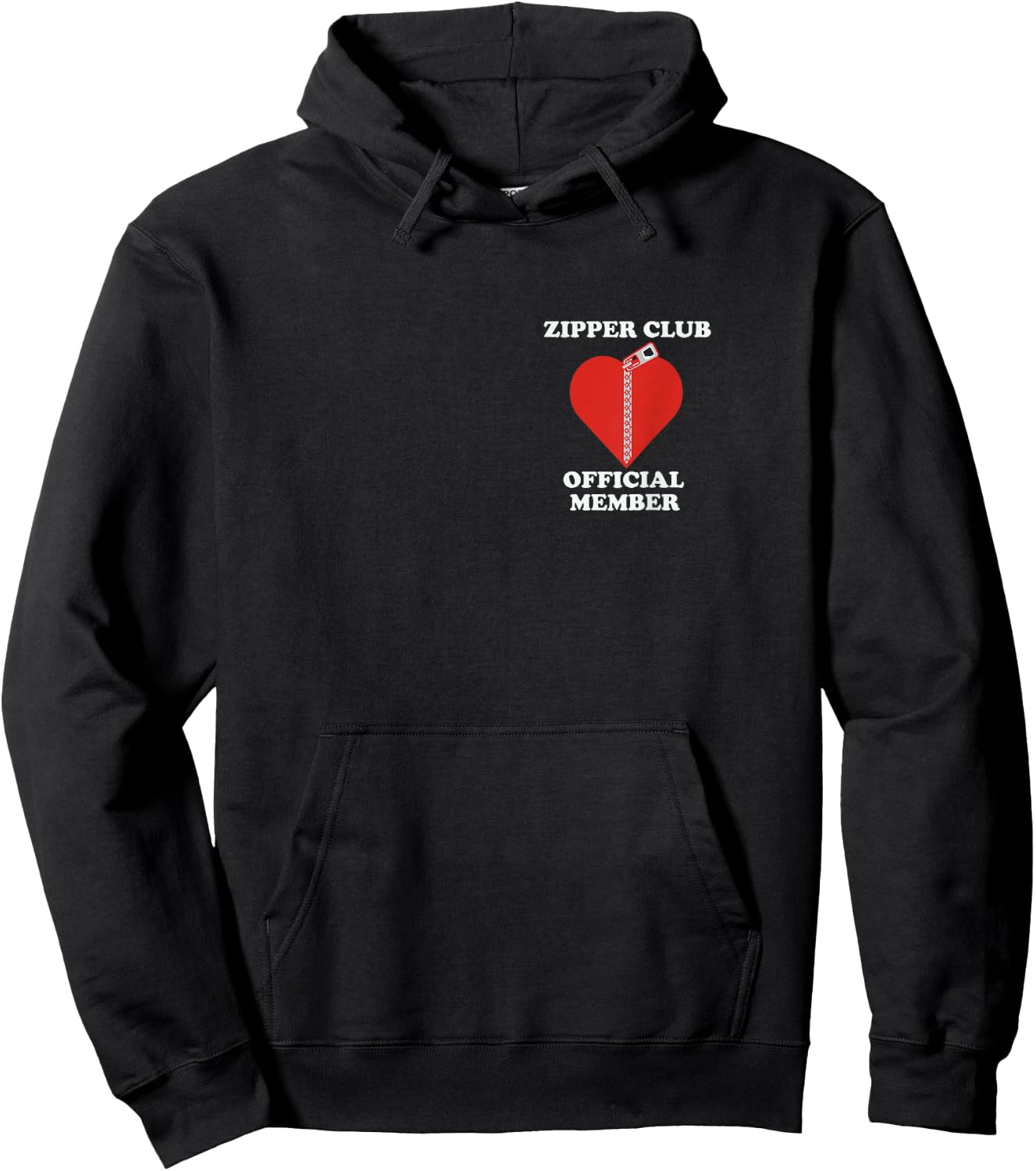 Zipper Club Official Member Open Heart Surgery Hoodie - Hoodie | Black