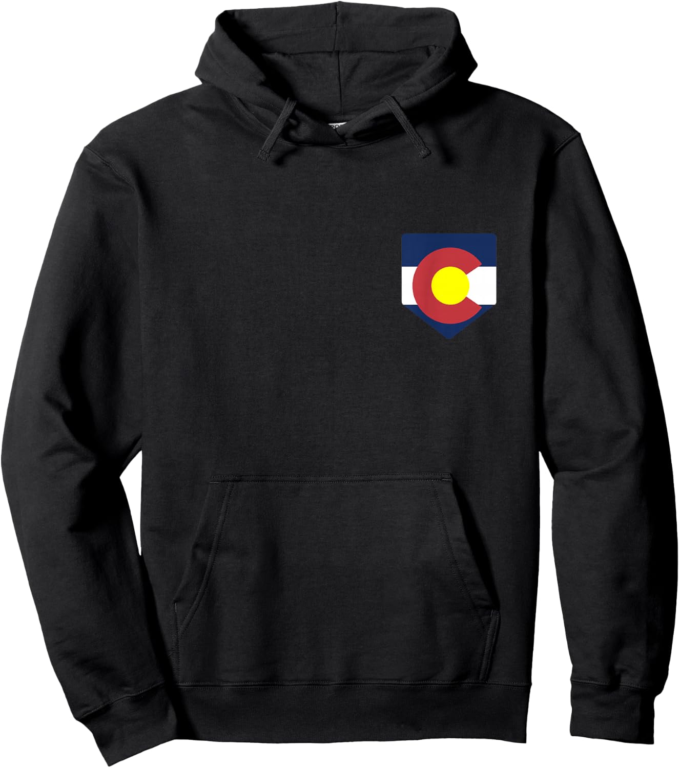 Colorado Flag Pocket Denver Gift Hoodie - Hoodie | Black