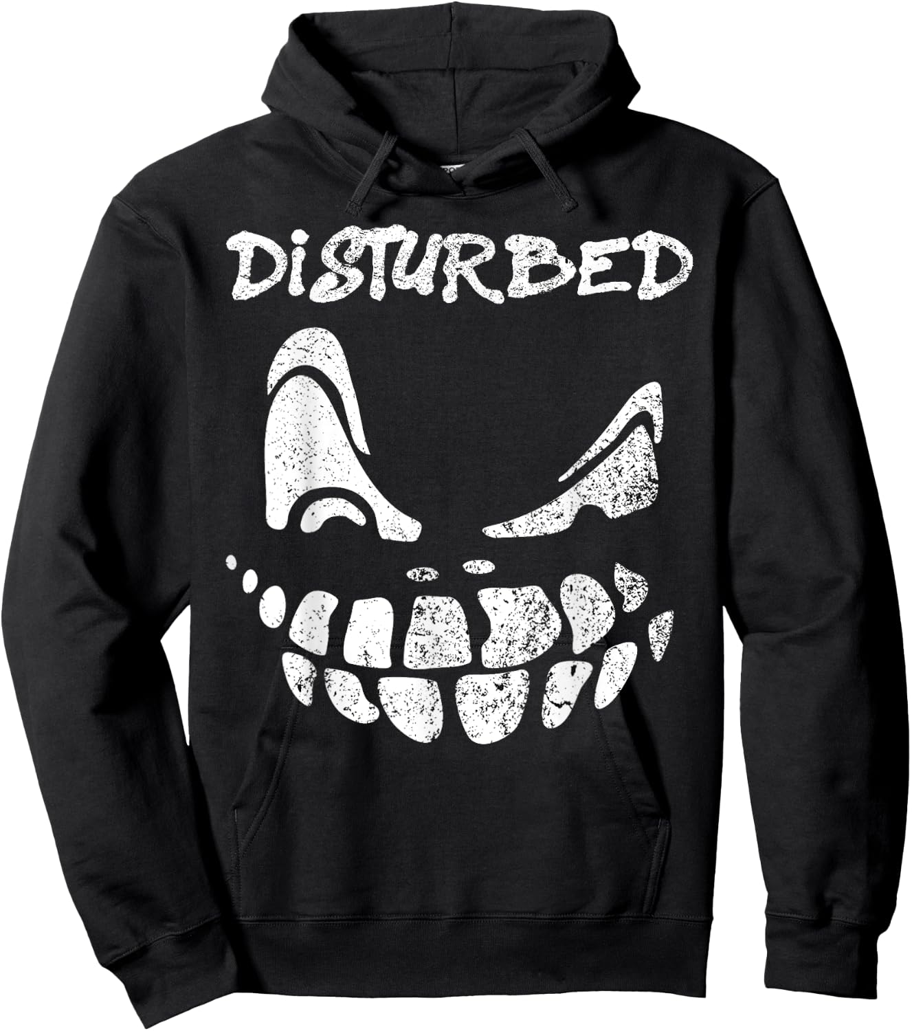 Disturbed Scary Face Hoodie - Hoodie | Black