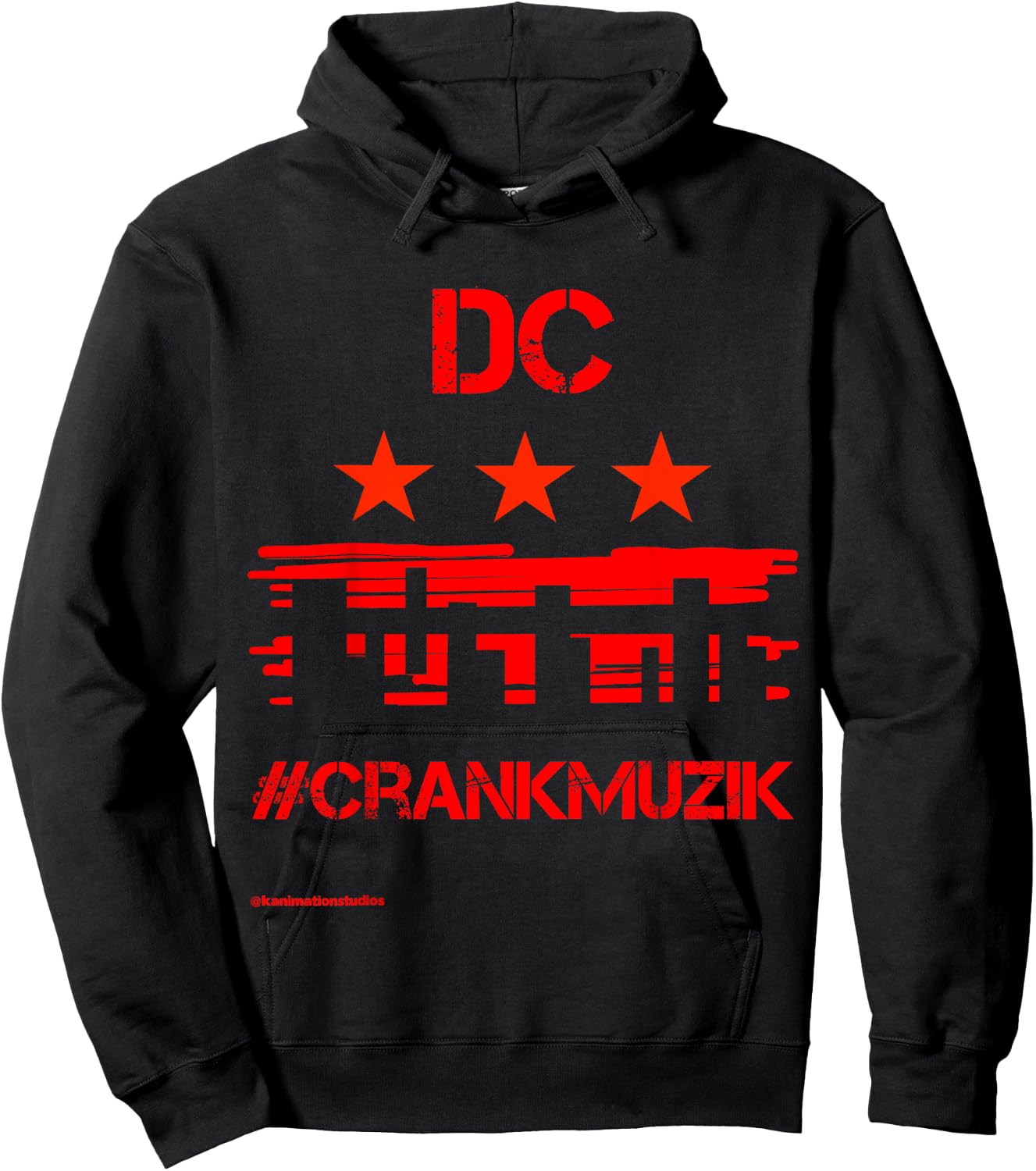 Washington DC Crank Music Go Go Men Women Hoodie - Hoodie | Black