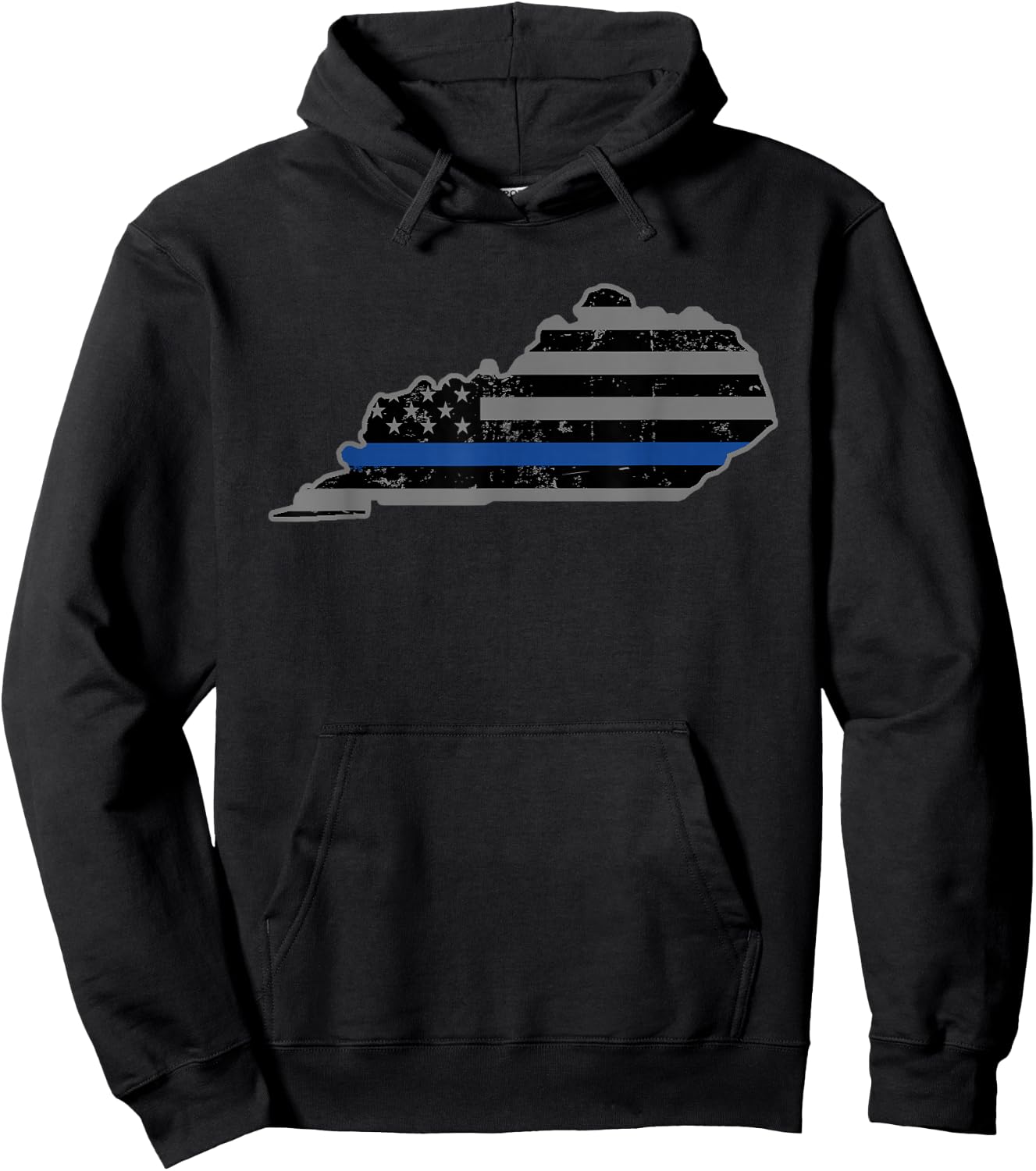 Kentucky State Police Kentucky State Trooper Thin Blue Line Hoodie - Hoodie | Black
