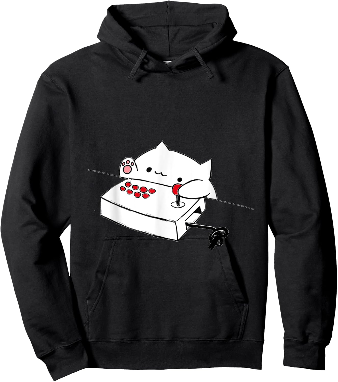 Funny Bongo Cat Funny Cute Gamer Meme Cat Men Women Kids Hoodie - Hoodie | Black