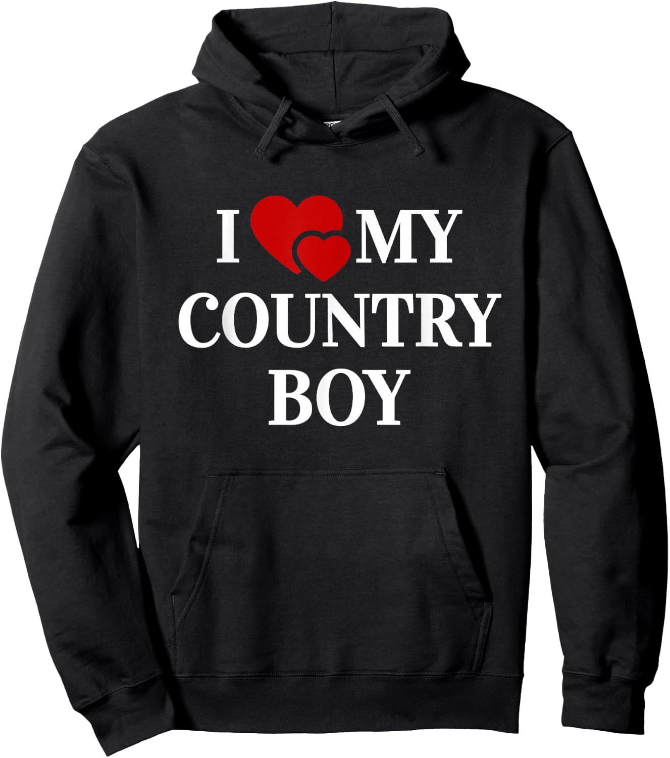 I Love My Country Boy Hoodie - Hoodie | Black