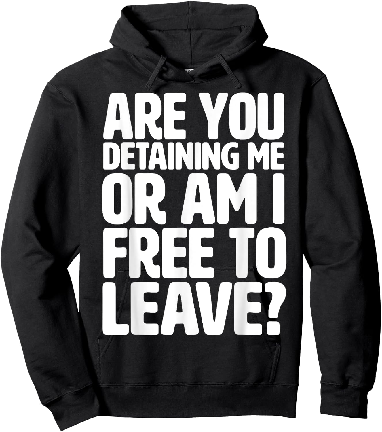 Are You Detaining Me or Am I Free to Leave - Police Contact Hoodie - Hoodie | Black