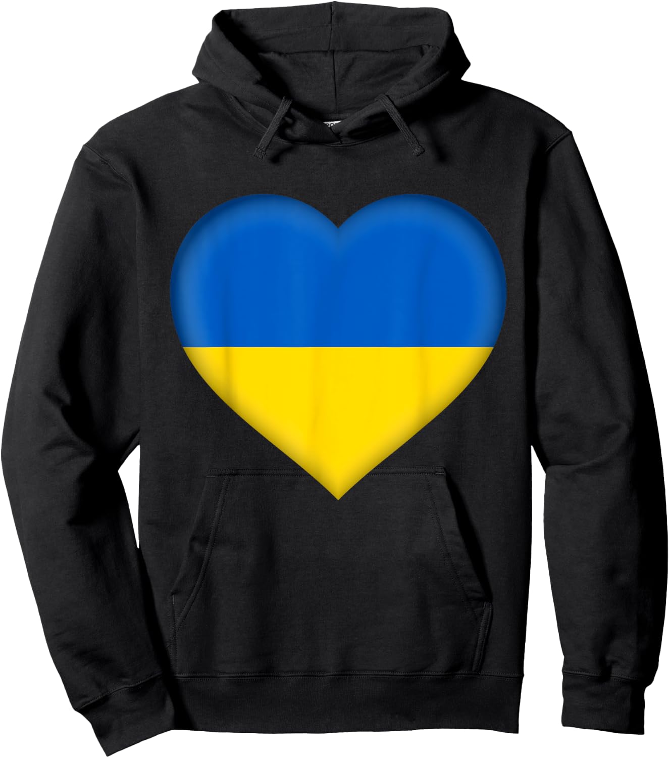 I Love Ukraine | Ukrainian Flag Heart Outfit Hoodie - Hoodie | Black