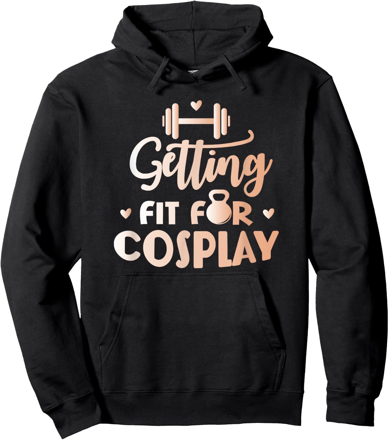 Getting Fit For Cosplay Cosplayer Costume Fitness Hoodie - Hoodie | Black