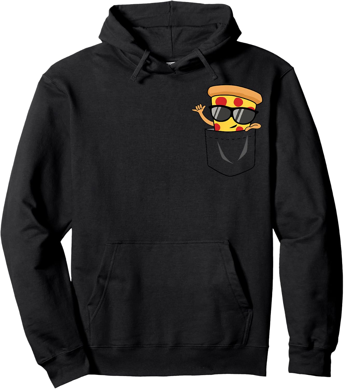Awesome Pizza in A Pocket Hoodie - Hoodie | Black
