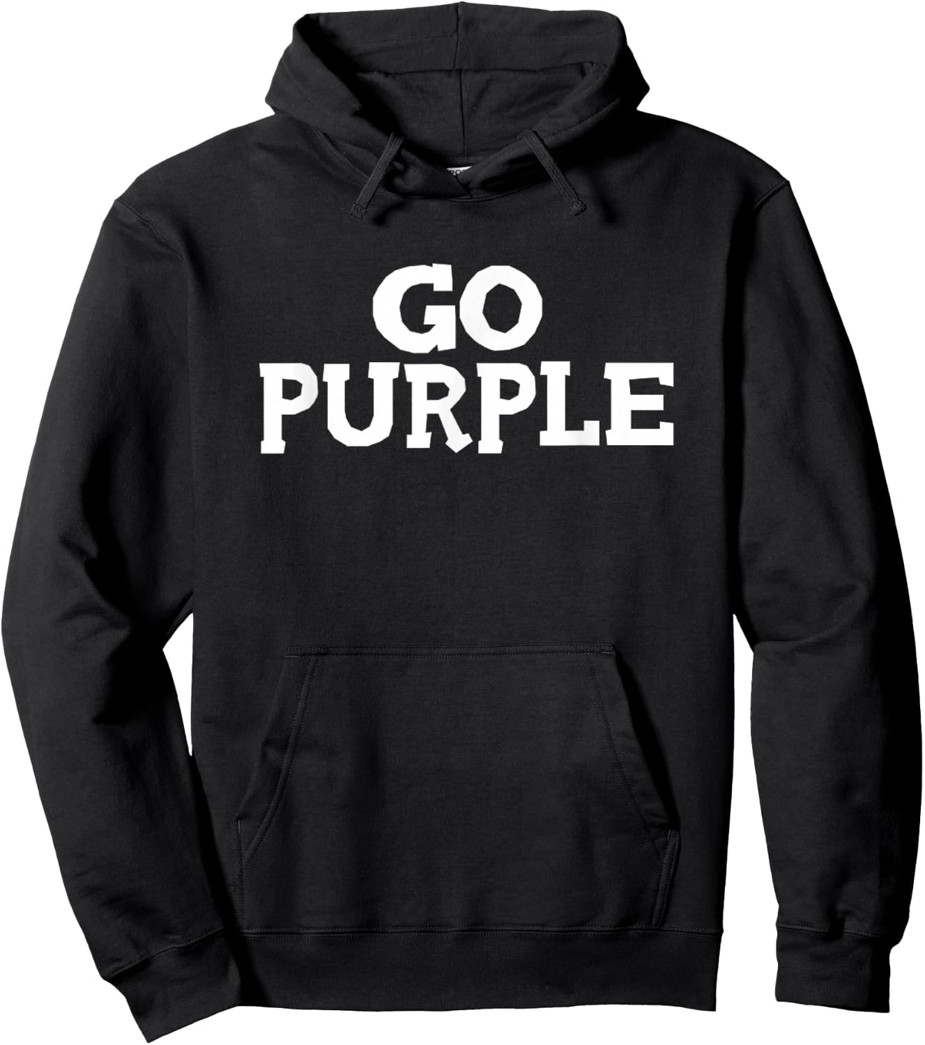 Go Purple Team Spirit Gear Color War Grape Wins The Game Fan Hoodie - Hoodie | Black