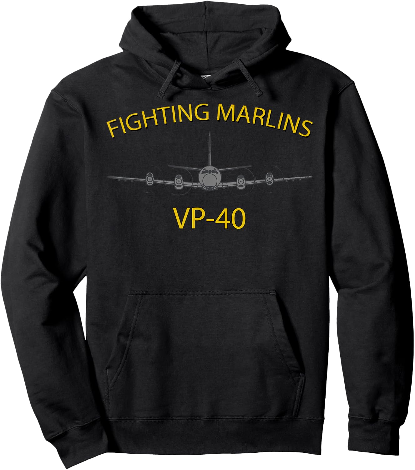 VP-40 "Fighting Marlins" P-3 Orion Patrol Squadron Hoodie - Hoodie | Black