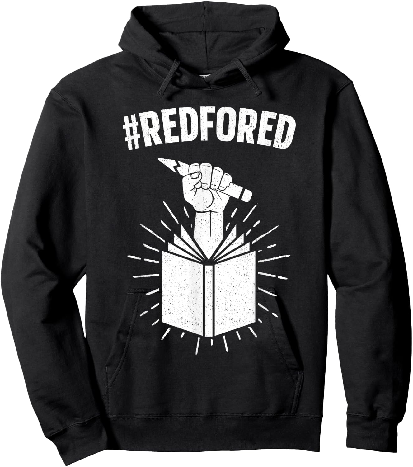 Red For Ed Teachers Strike Educator Walkout Shirt Men Women Girls Kids Hoodie - Hoodie | Black