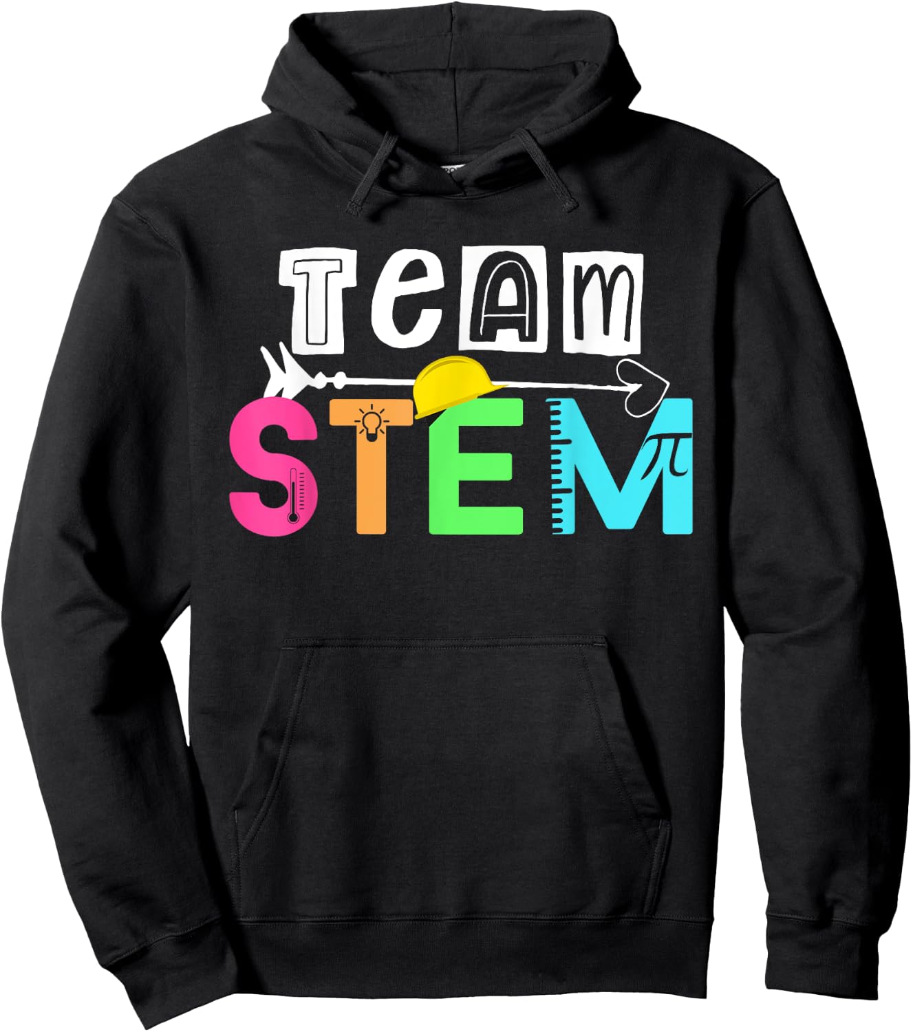 Team STEM Science Technology Engineering Math Teacher Gift Men Women Kids Hoodie - Hoodie | Black