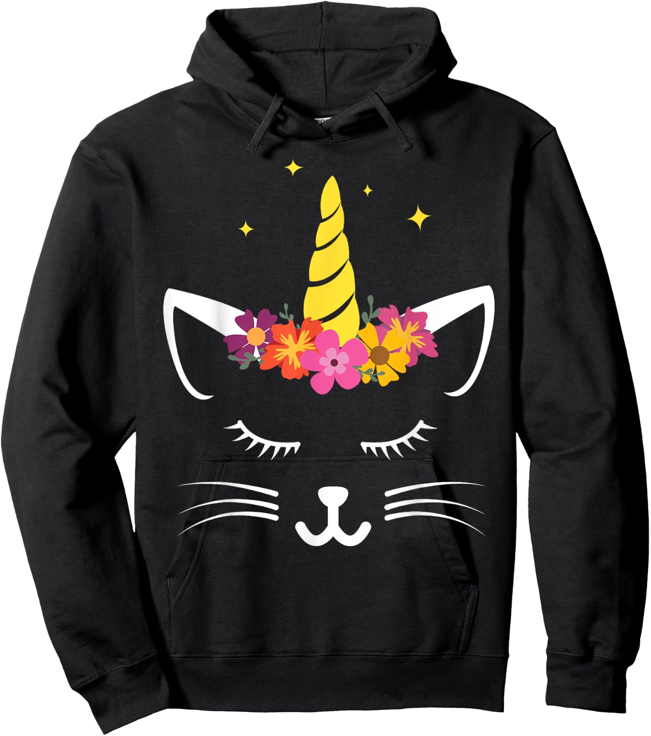 Caticorn Shirt Unicorn Cat Kittycorn I'm a Caticorn Hoodie - Hoodie | Black