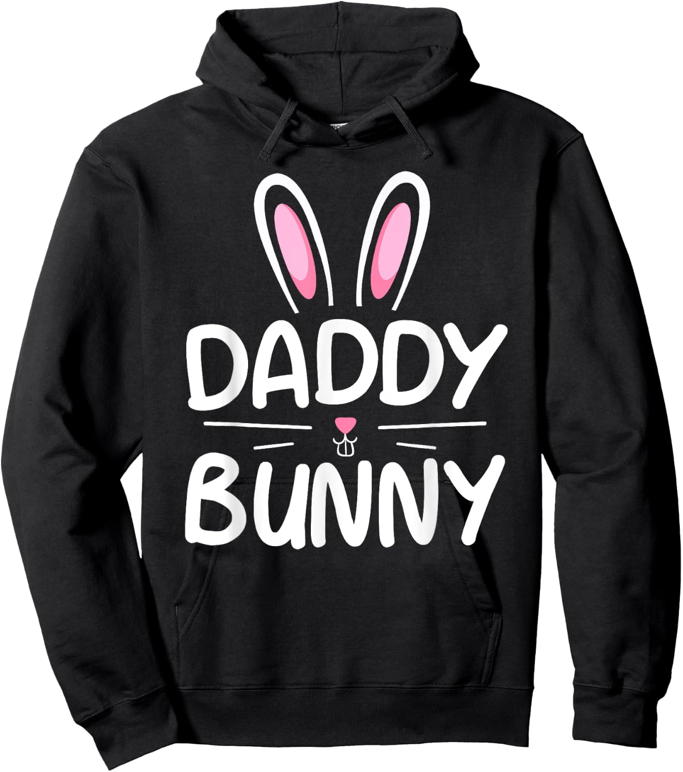 Daddy Bunny Matching Family Easter Shirt Dad Gift Hoodie - Hoodie | Black