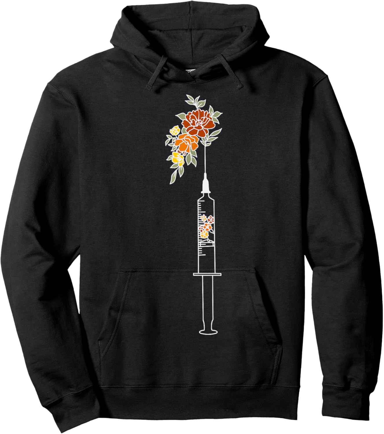 Aesthetic Nurse Injector Floral Medspa Botox Dealer Cosmetic Hoodie - Hoodie | Black
