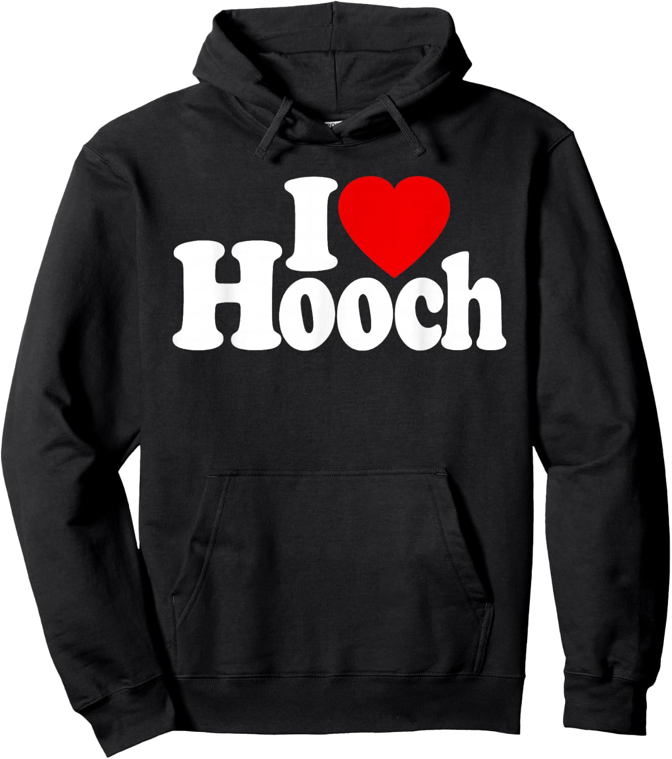 I Love Heart Hooch Distilled Alcohol Hoodie - Hoodie | Black