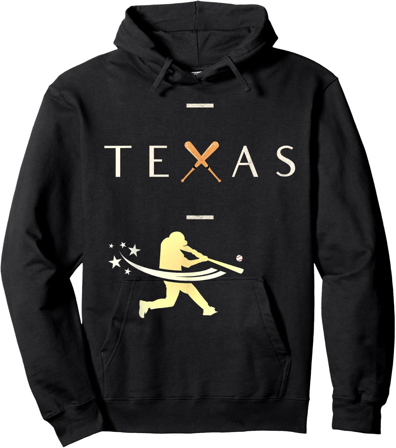 Texas Baseball Baseball Ranger Player Classic Design Hoodie - Hoodie | Black