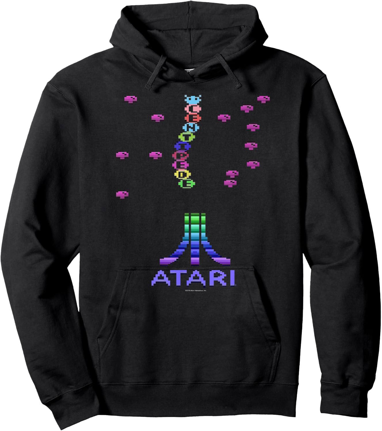 ATARI Centipede Arcade 8 Bit Gamer Design Hoodie - Hoodie | Black