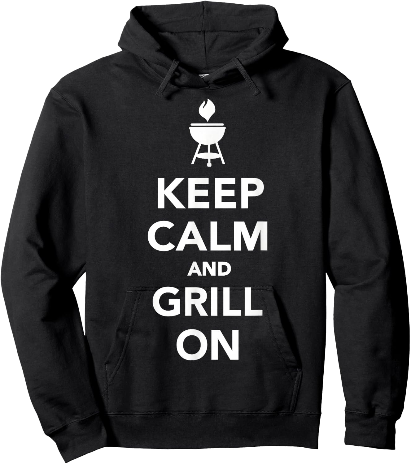 Keep calm and grill on BBQ Hoodie - Hoodie | Black