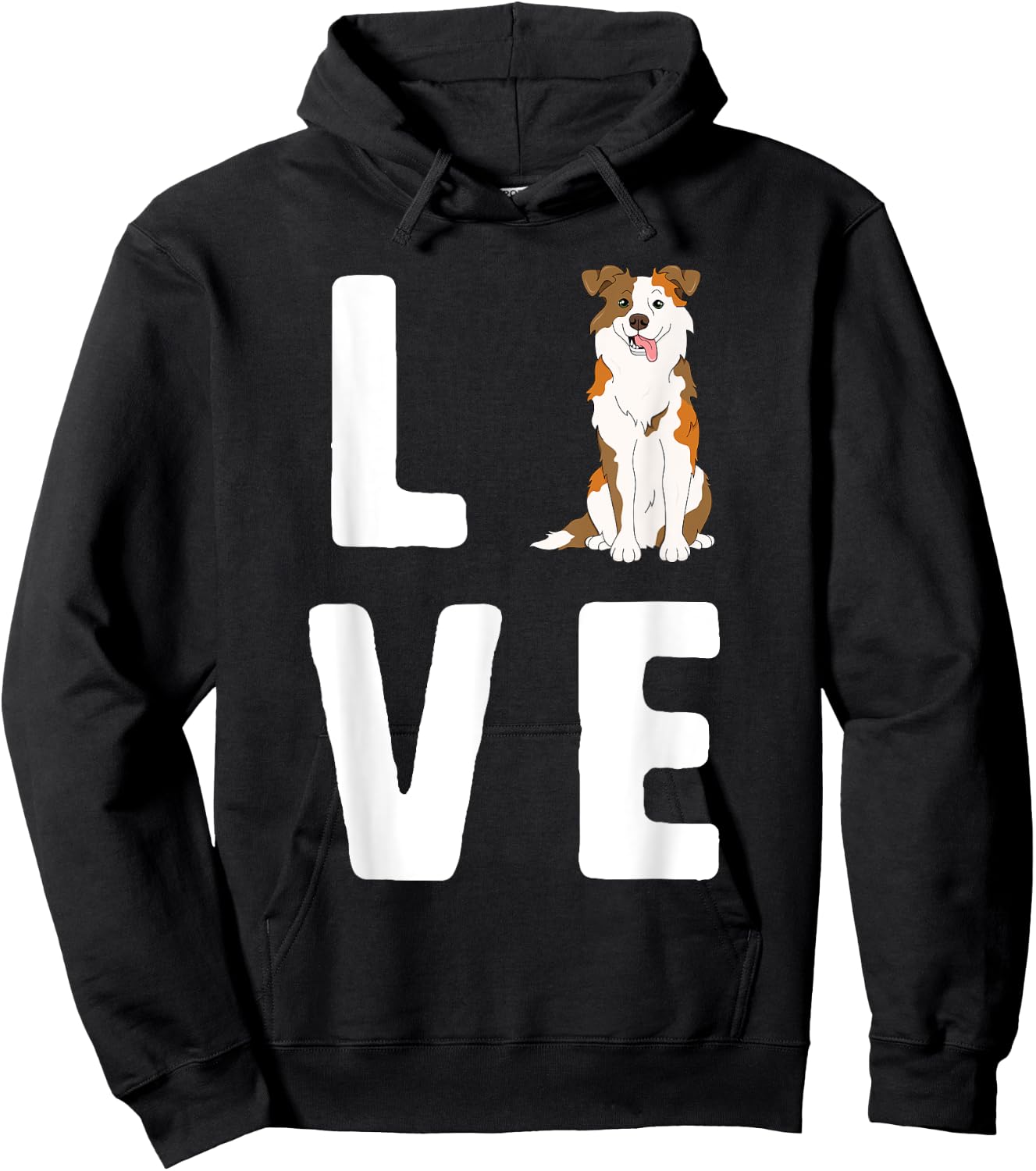 Love Australian Shepherds Lover Red Merle Women Dog Mama Hoodie - Hoodie | Black