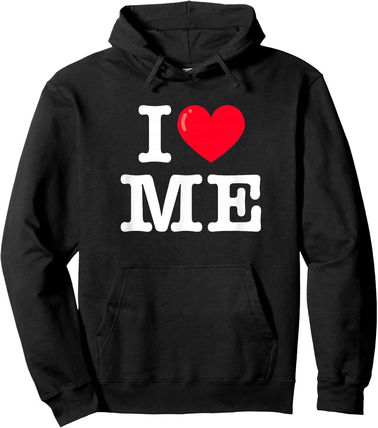 I Heart ME Classic Typewriter Font Hoodie - Hoodie | Black