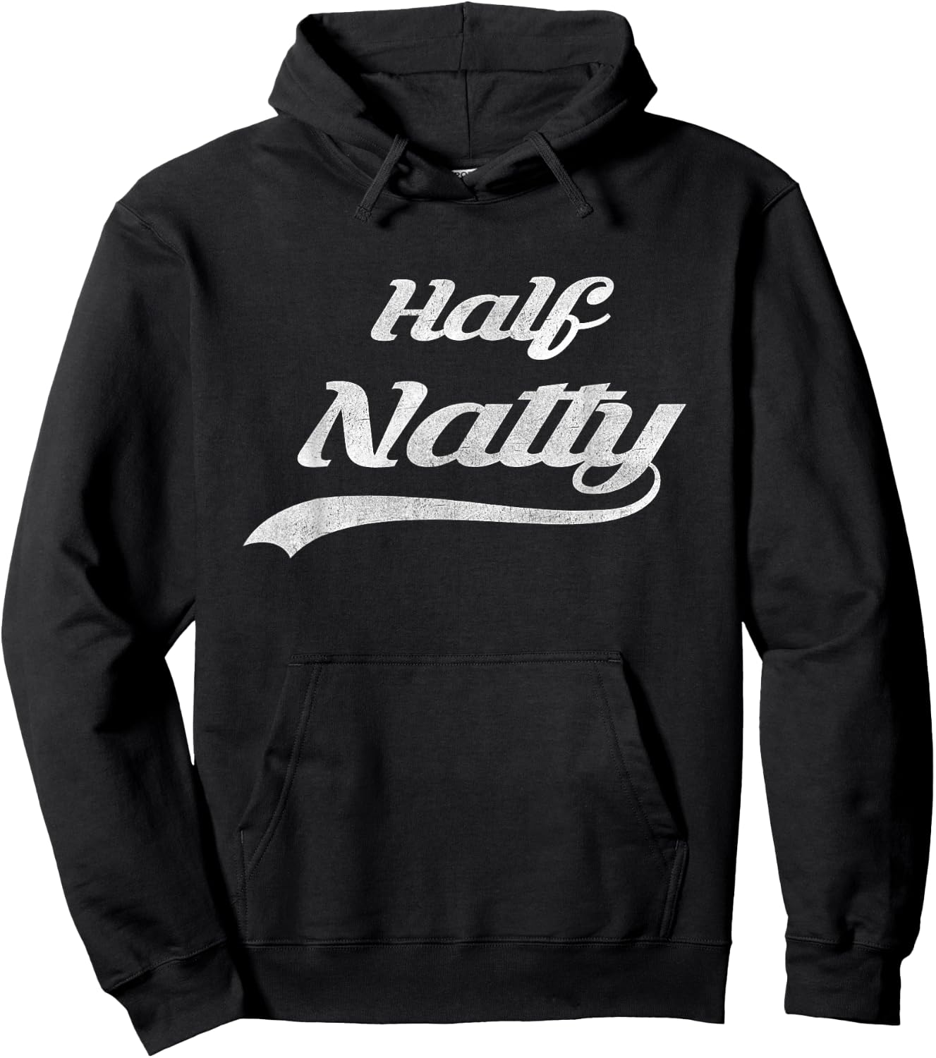Half Natty Bodybuilder Fitness Meme Gift Hoodie - Hoodie | Black