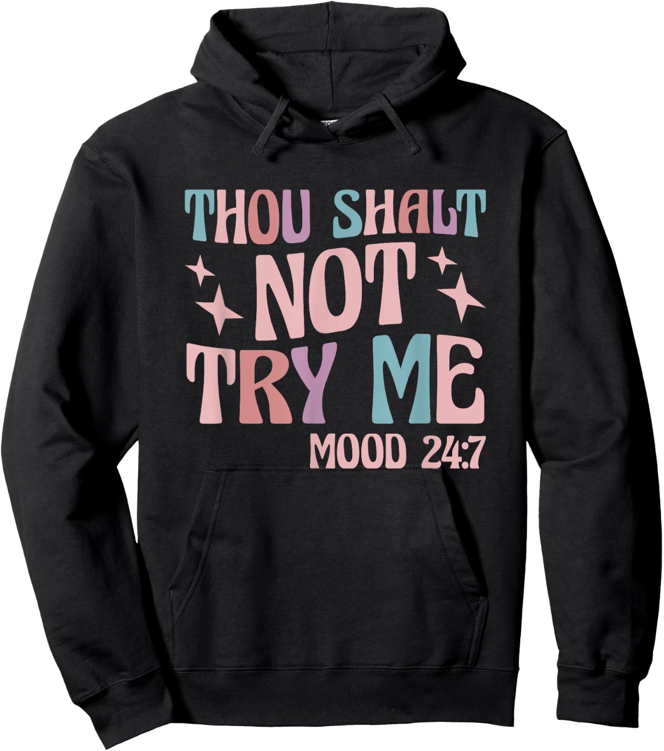 Thou Shall Not Try Me Hoodie - Hoodie | Black