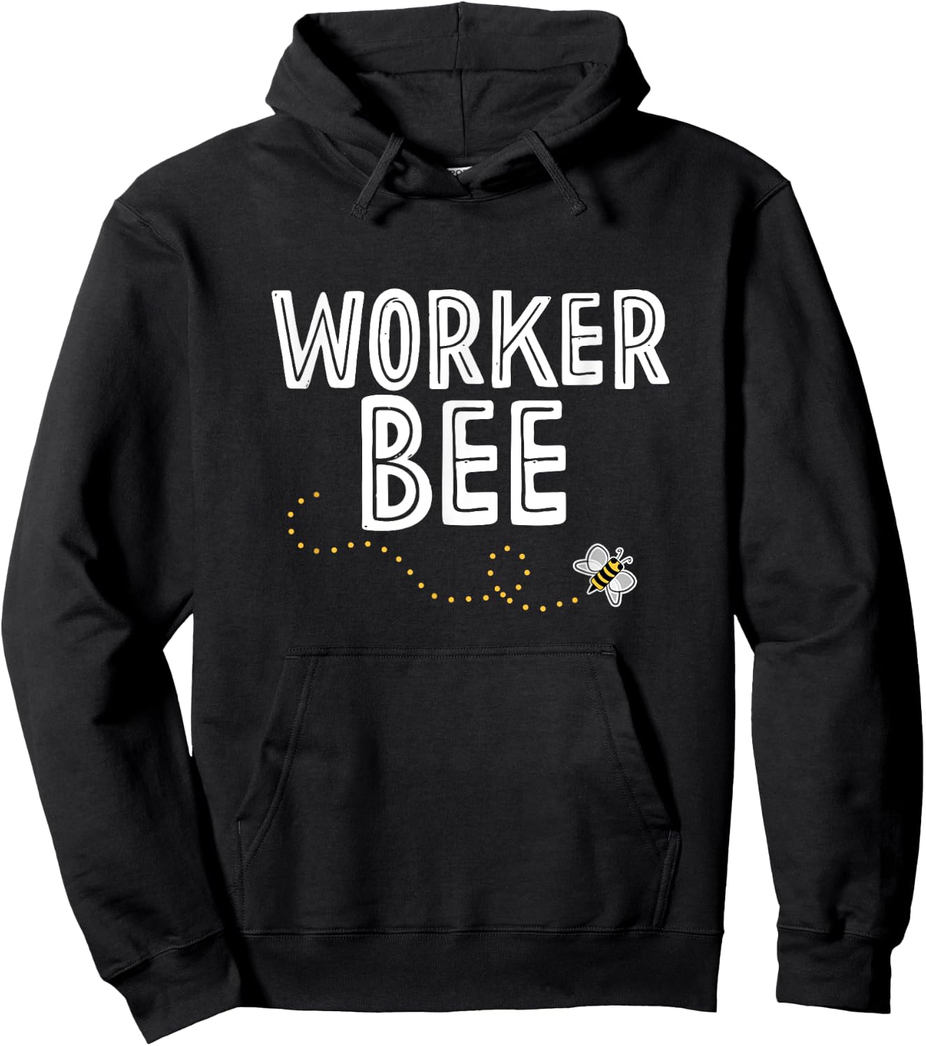 Worker Bee Shirt Hoodie - Hoodie | Black