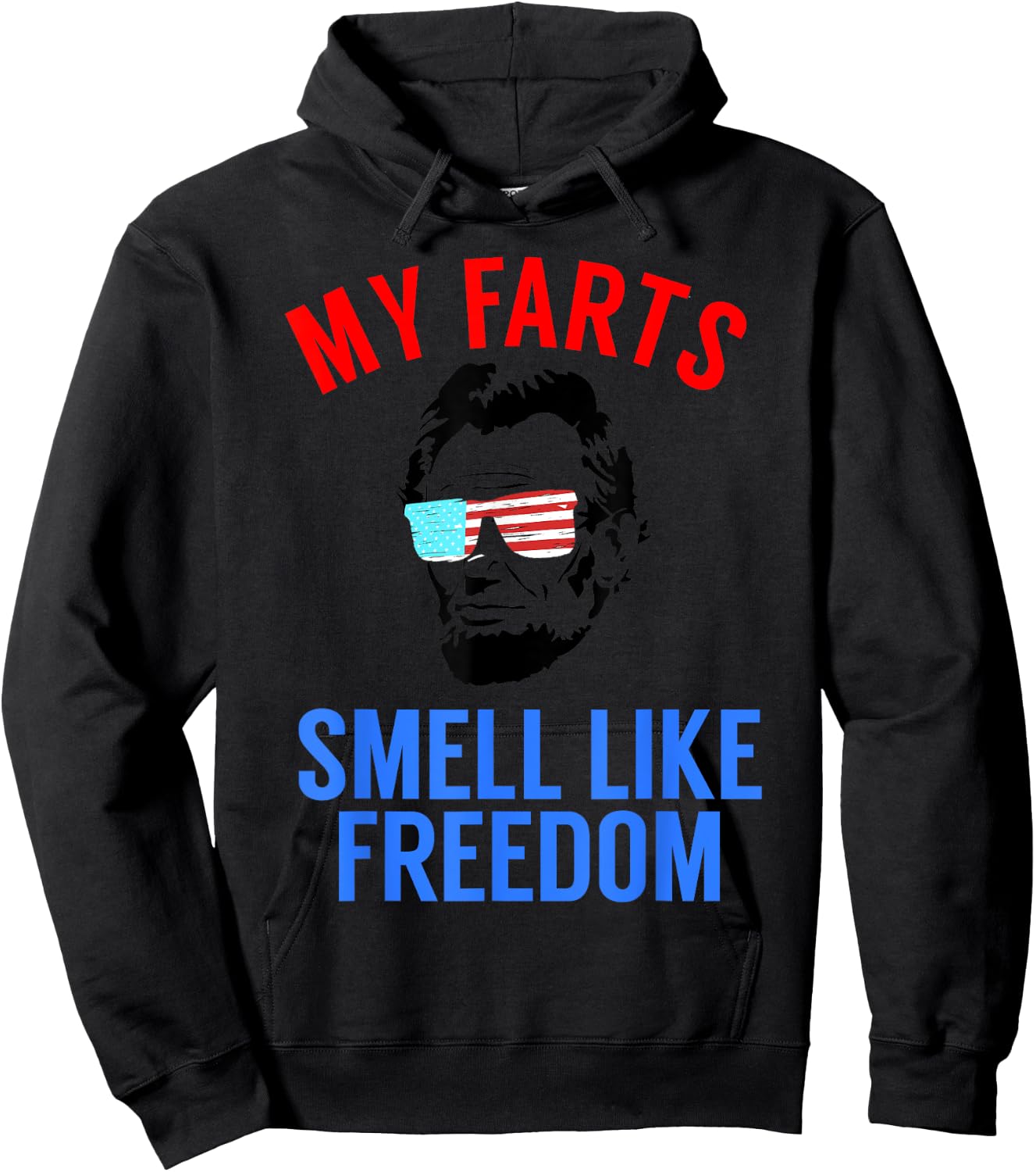 Funny July 4th Party - Funny Abe Lincoln Hoodie - Hoodie | Black