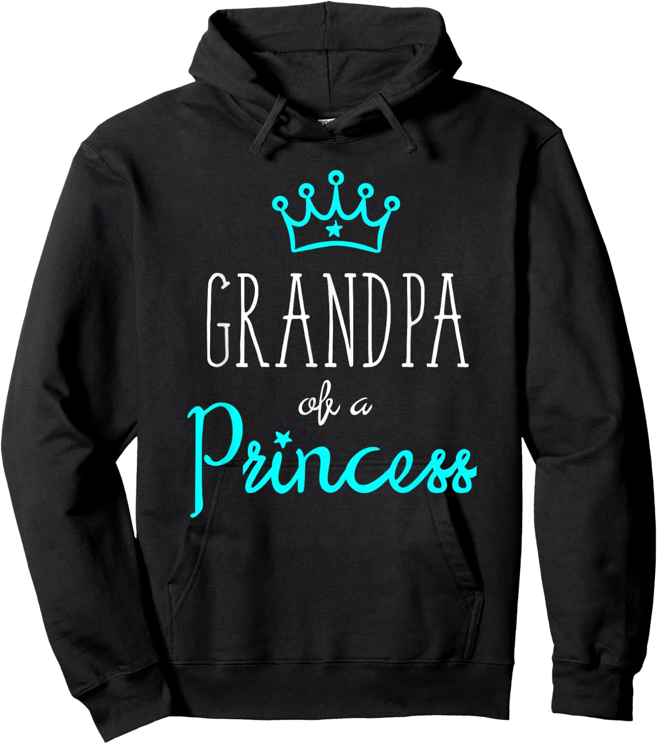 Grandpa Granddaughter Shirts Matching Set King and Princess Hoodie - Hoodie | Black