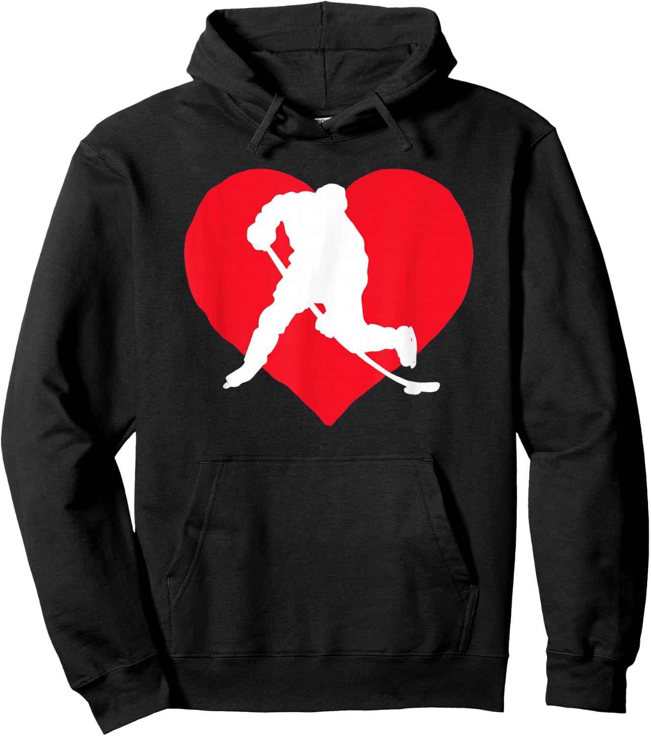Hockey Valentine Day Hockey Lover Gifts Hoodie - Hoodie | Black