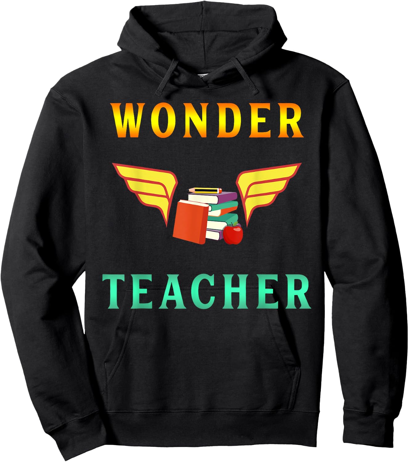 Wonder Teacher Instructor Professor Proud Literature Men Women Girls Kids Hoodie - Hoodie | Black