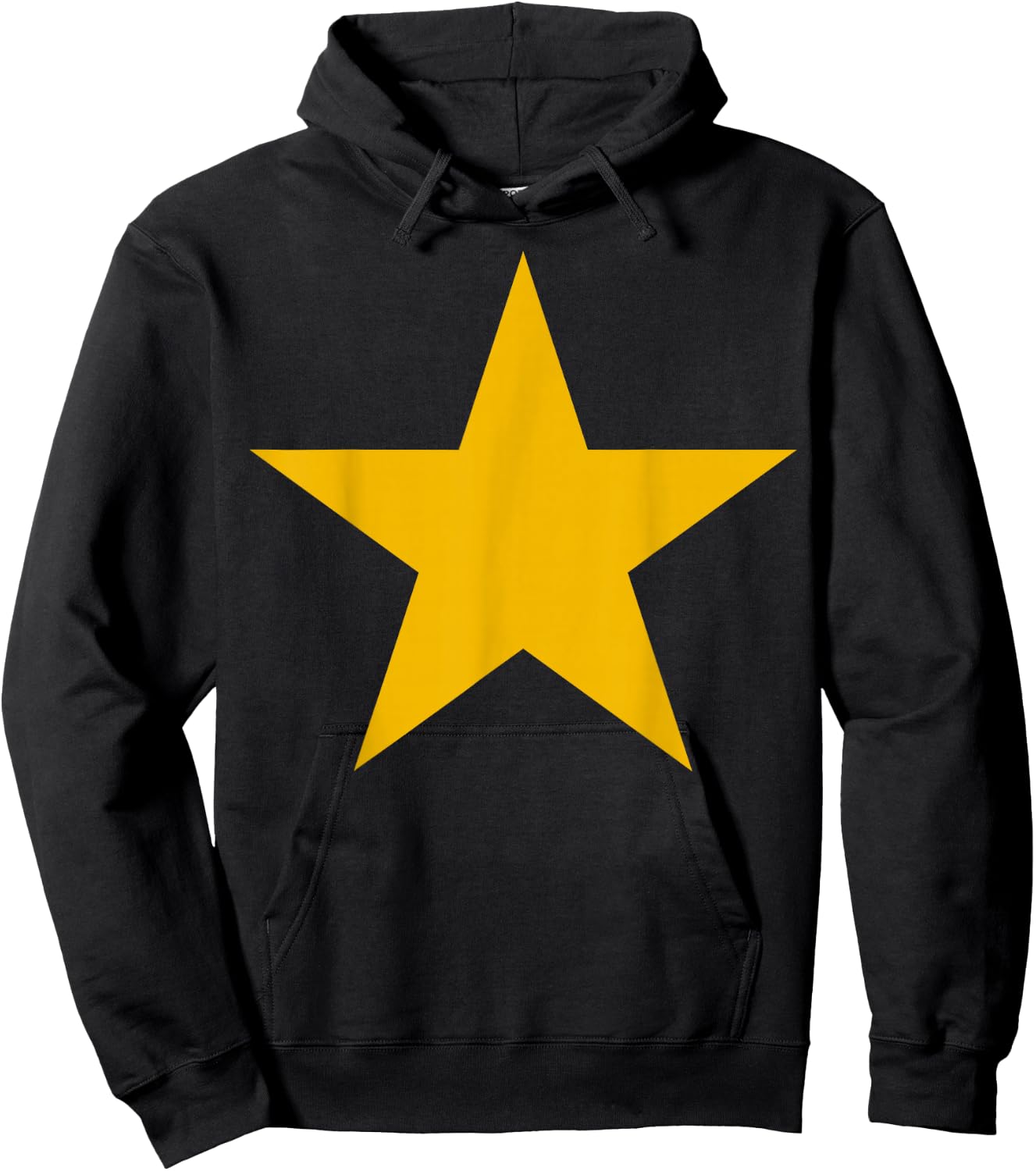 Mustard Yellow Star - Mustard Yellow Star Shirt Hoodie - Hoodie | Black
