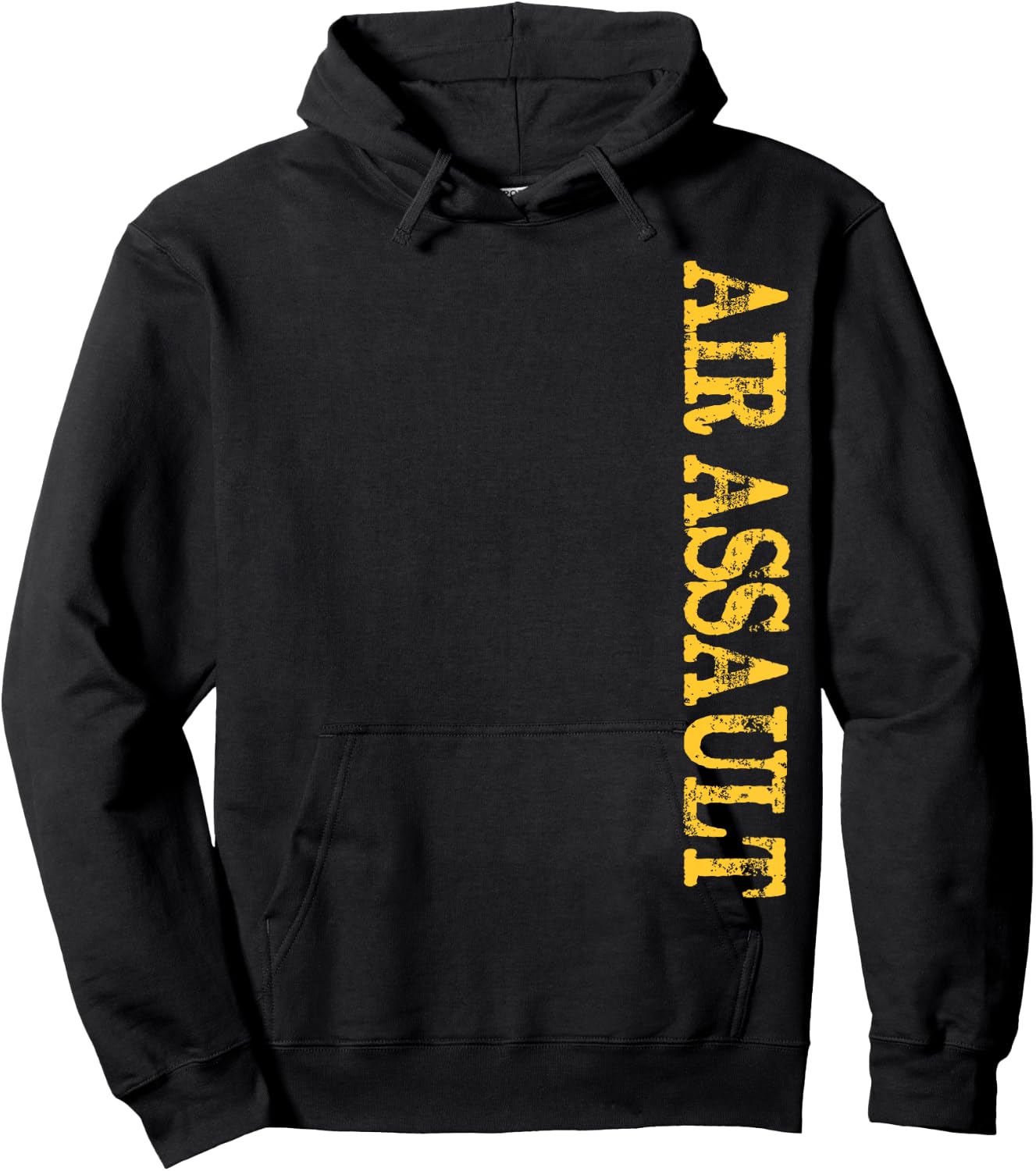 Distressed US Army Air Assault Hoodie - Hoodie | Black
