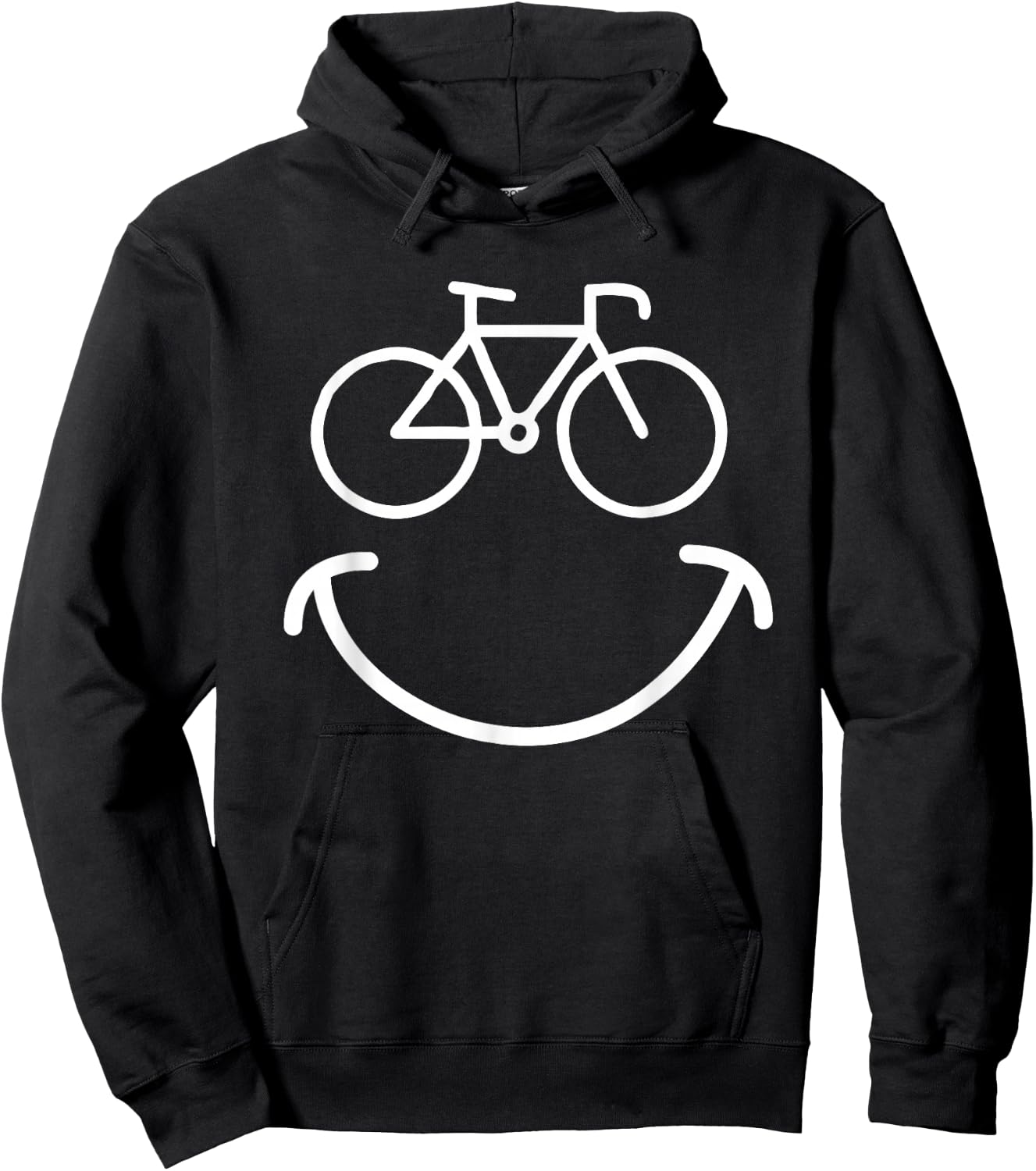Happy Face Bike - Cycling And Cyclist Hoodie - Hoodie | Black