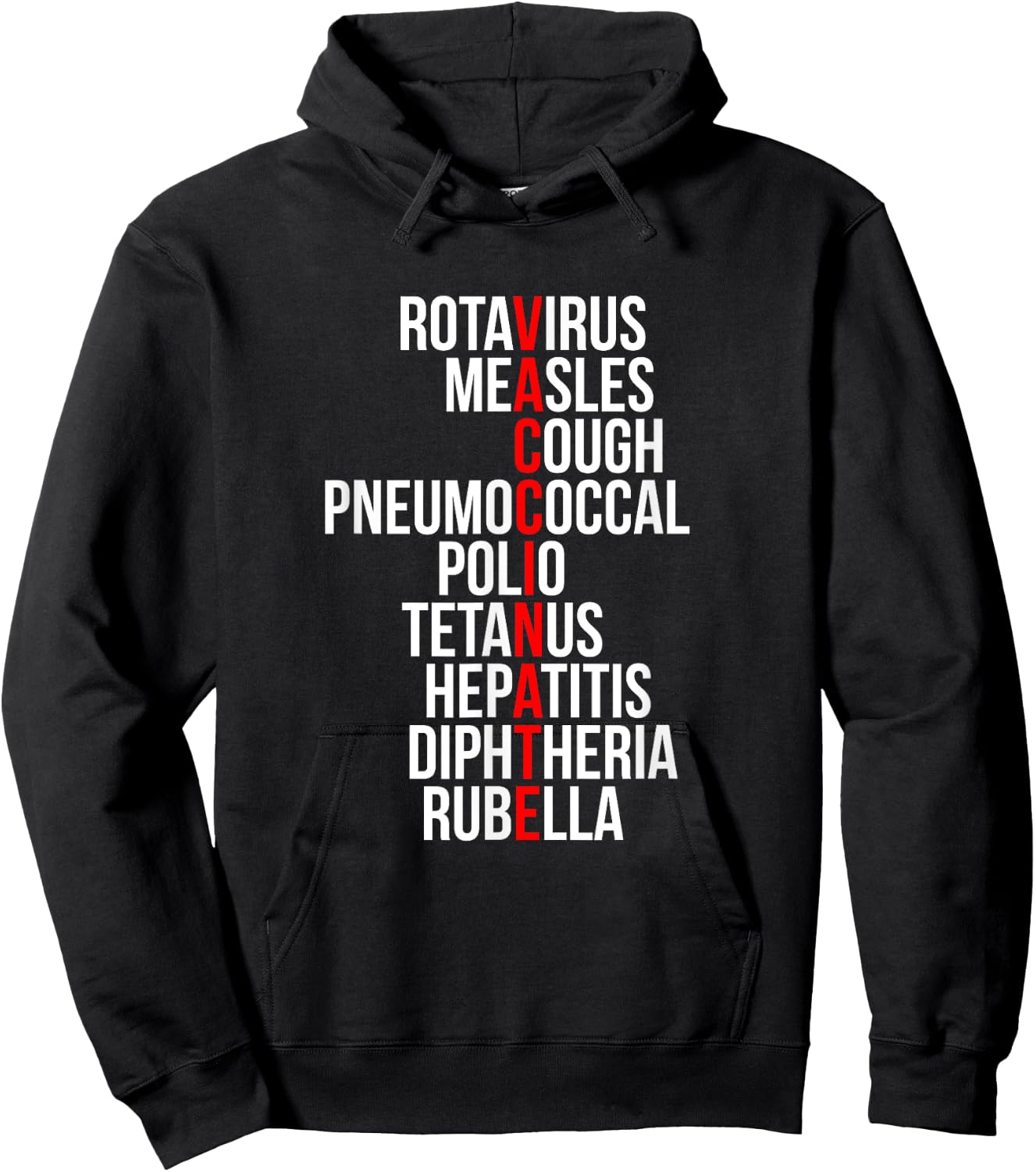 Pro Vaccines Preventable Diseases Immunization Awareness Hoodie - Hoodie | Black