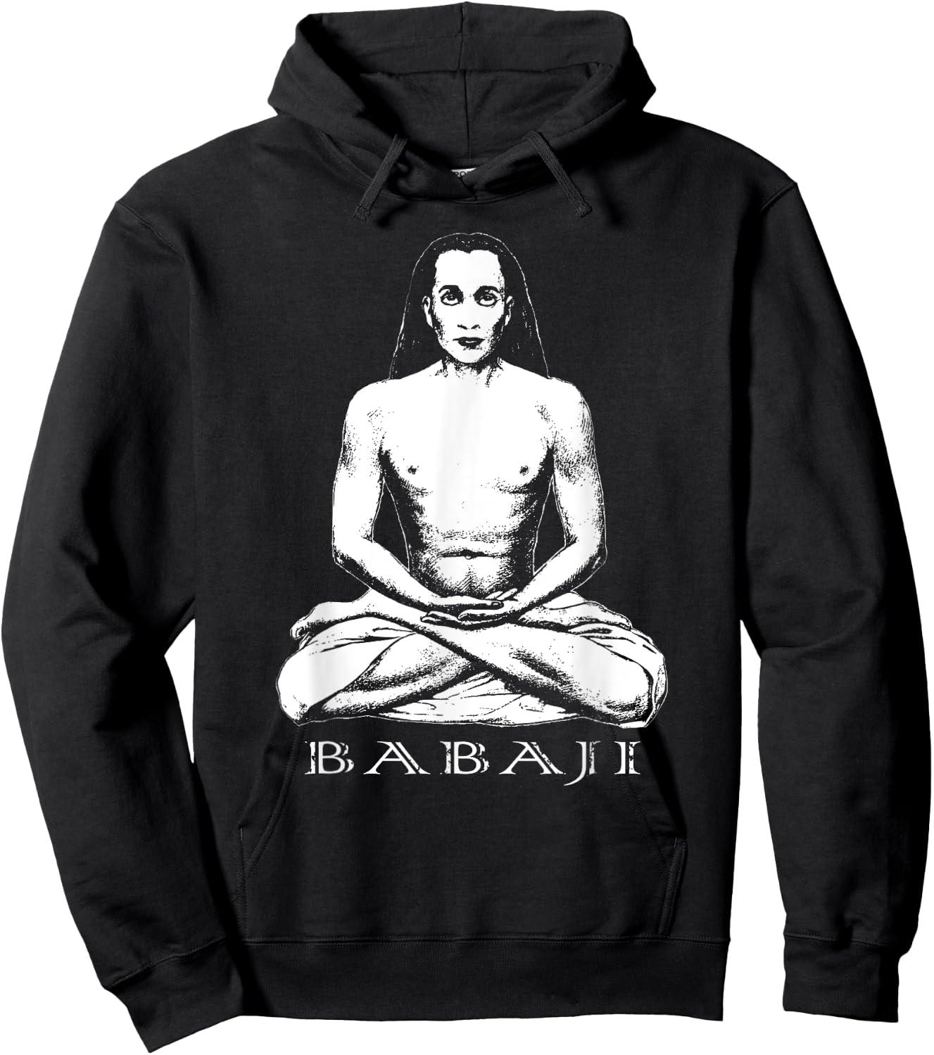 Mahavatar Babaji Guru Ascended Master Meditation Hoodie - Hoodie | Black