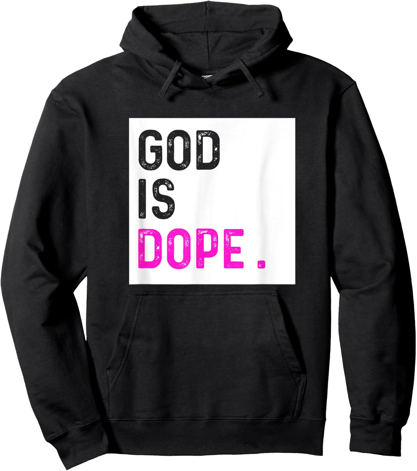 God is Dope PURPLE Funny Christian Faith Believe Gift Hoodie - Hoodie | Black