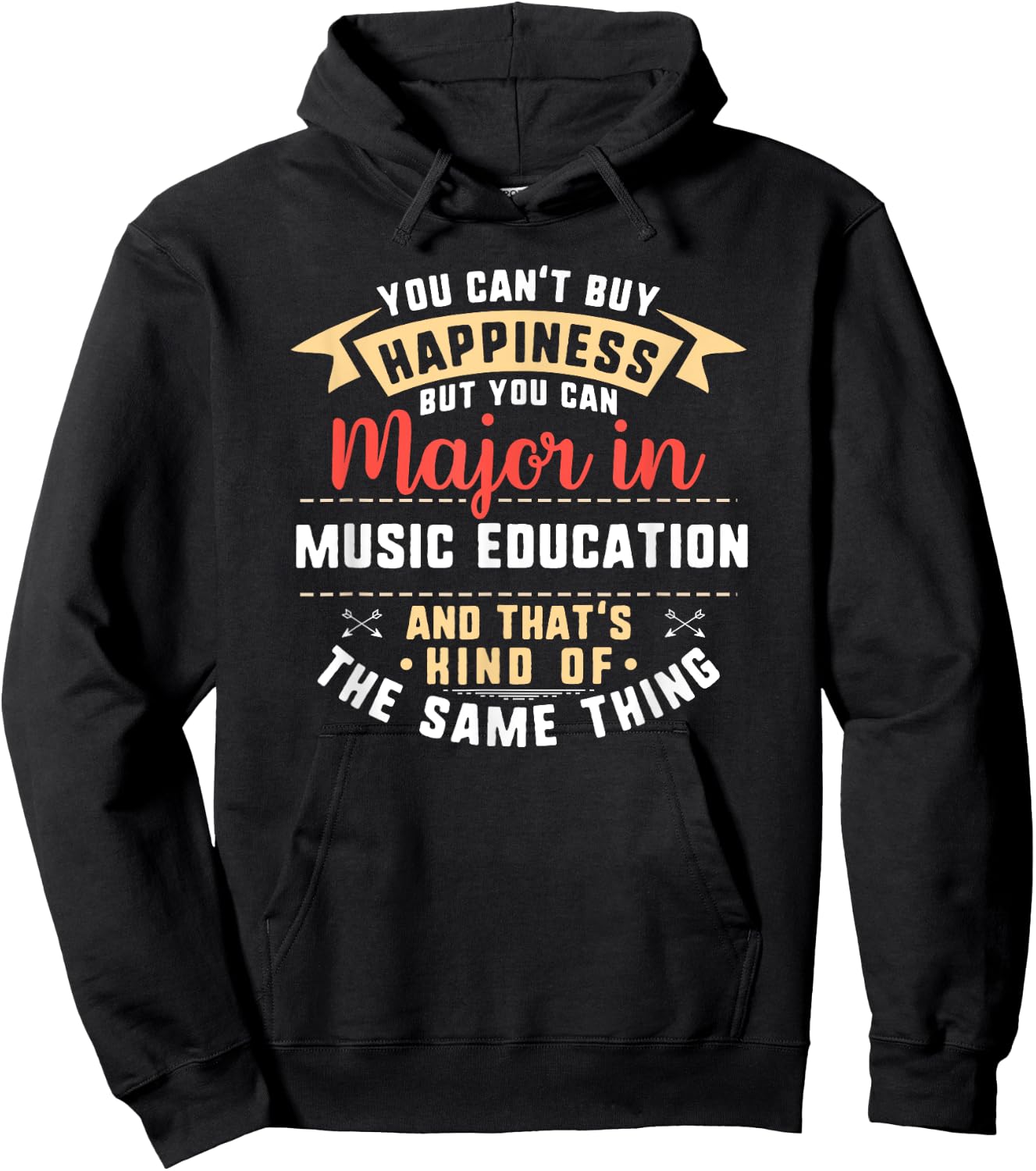 Funny Music Education Major Student Shirt Graduation Gift Hoodie - Hoodie | Black