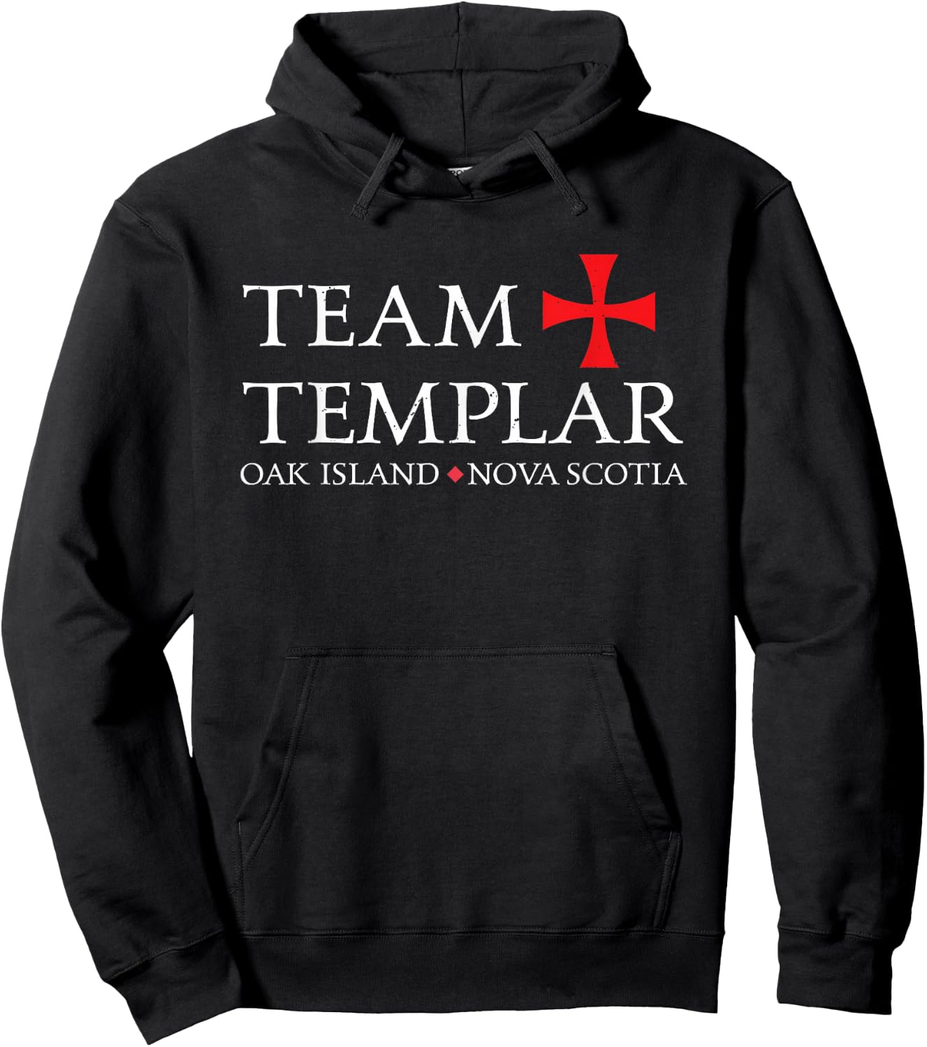 Team Templar Funny Oak Island Treasure - White Hoodie - Hoodie | Black