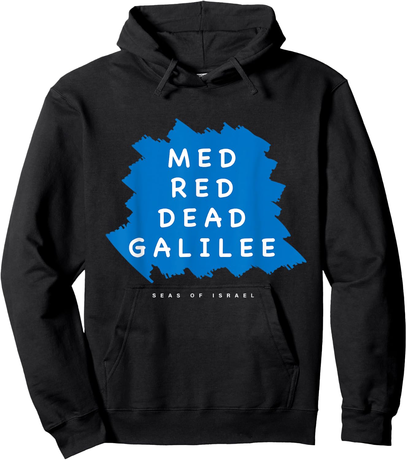Med Red Dead Galilee Sea Israel Hoodie - Hoodie | Black