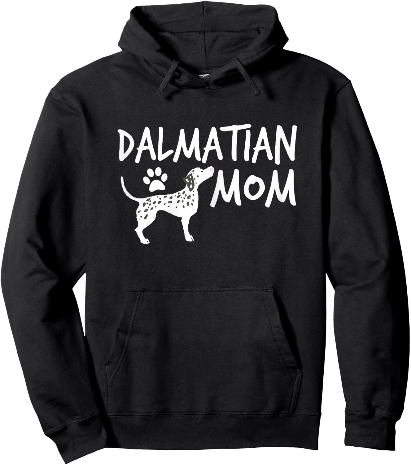 Dalmatian Mom Cute Dogs Puppy Pet Animal Dog Hoodie - Hoodie | Black