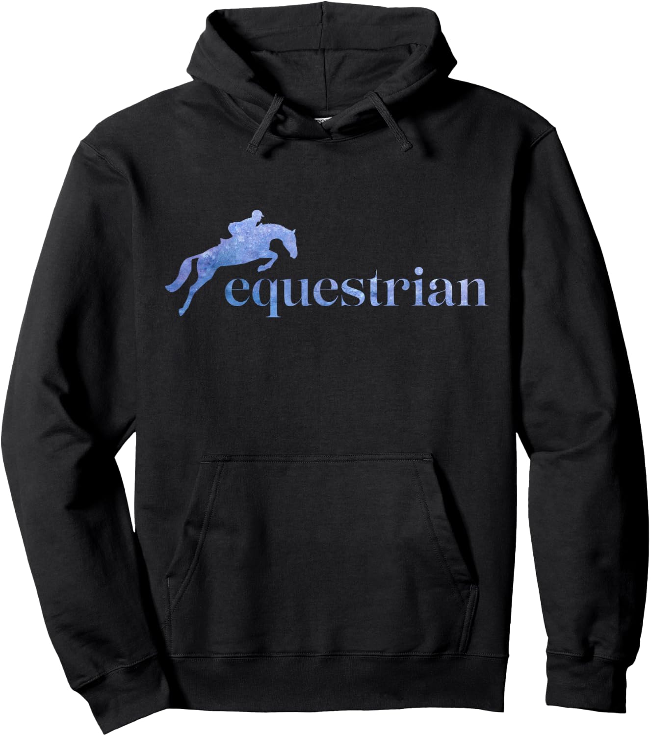 Horse Riding English Equestrian Hunter Jumper Hoodie - Hoodie | Black