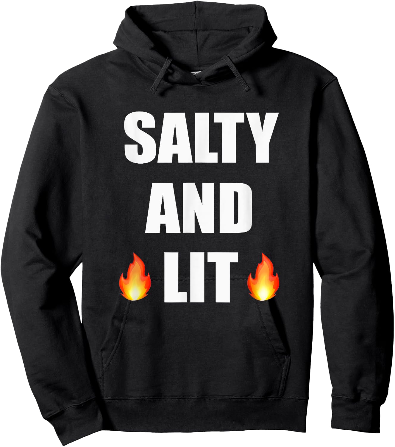 Salty And Lit T Shirt Christian Bold Faith Hope Joy Hoodie - Hoodie | Black