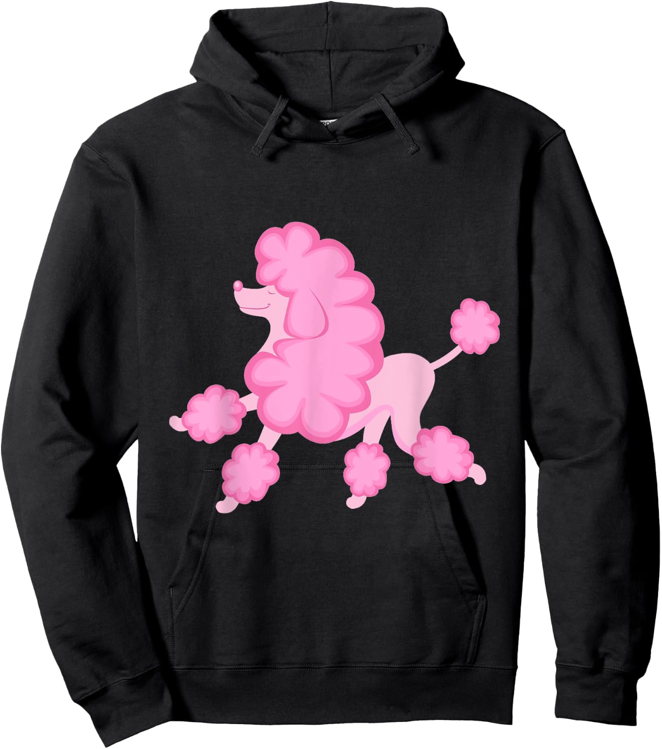 Fancy Pink Poodle Hoodie - Hoodie | Black