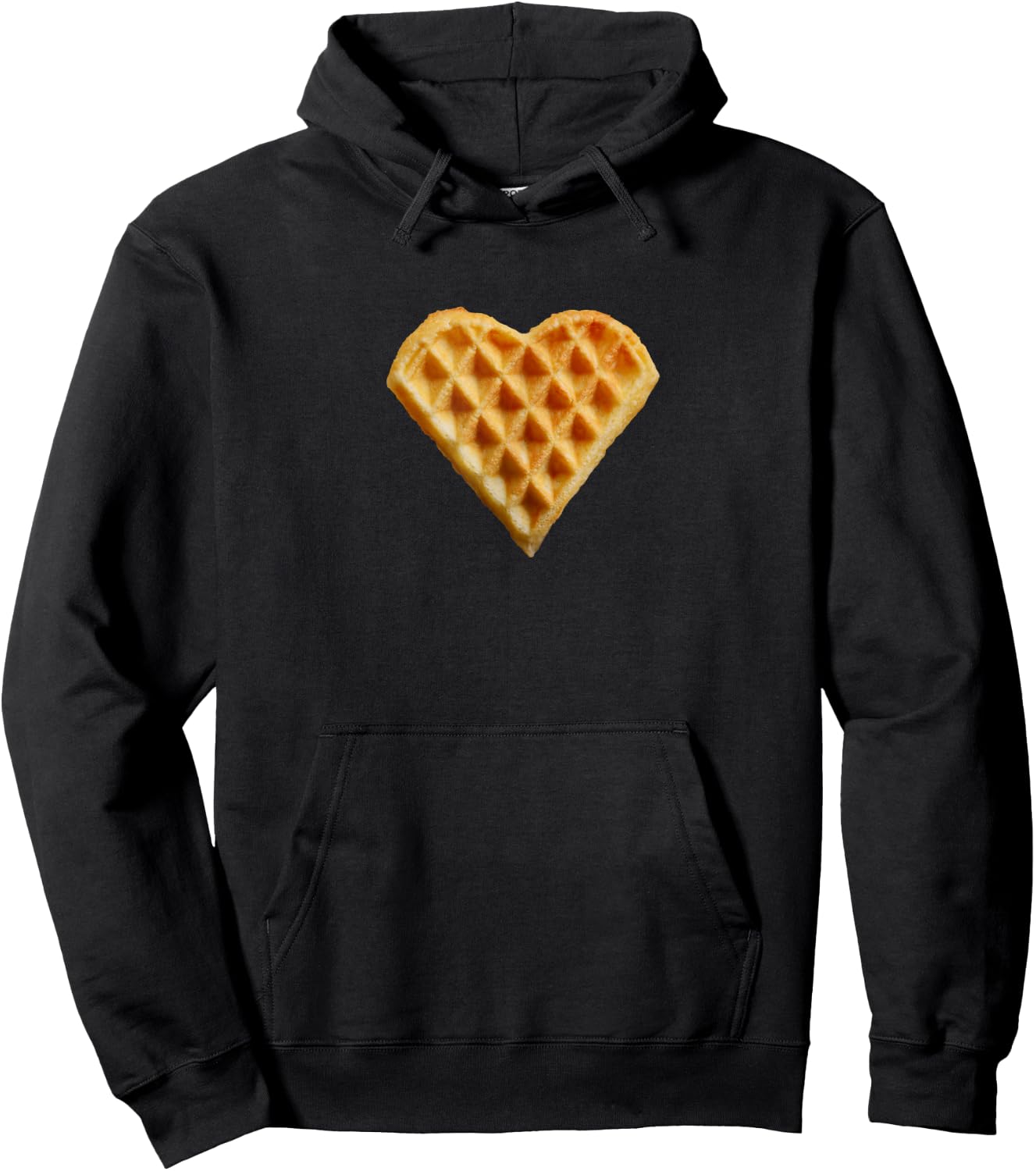 Waffle Heart Shirt for Waffle Lovers Hoodie - Hoodie | Black